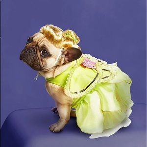 Disney Tinker Bell Dog Pet Costume w/Wings & Wig